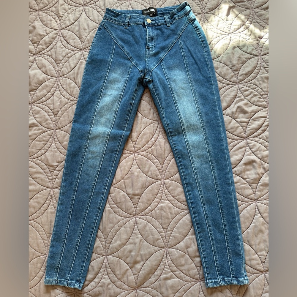 Fashion Nova Denim Blue Skinny Jeans